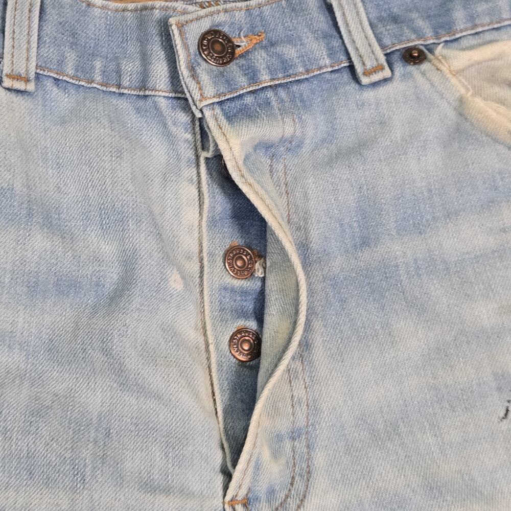 RARE Vintage 70s/80s Levi's 501 Orange Tab 32x30 Embroidered Button Fly Straight - Picture 4 of 16
